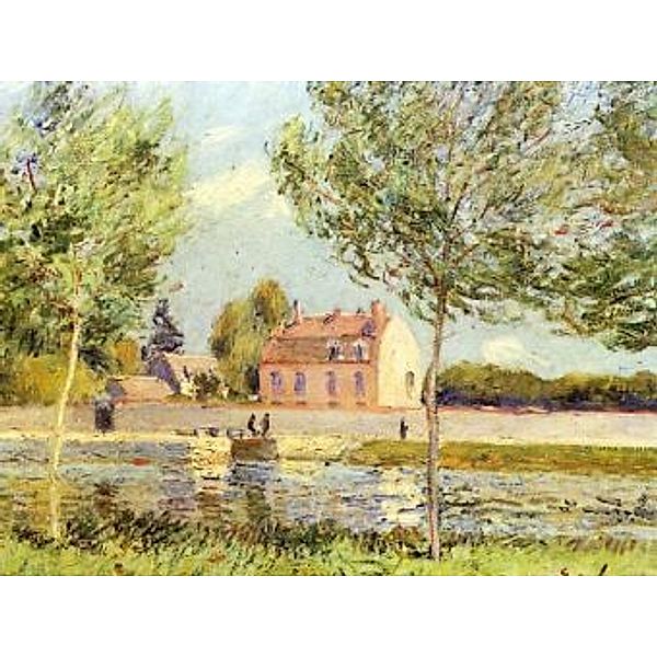 Alfred Sisley - Häuser am Ufer der Loing - 100 Teile (Puzzle)