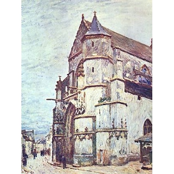 Alfred Sisley - Kirche von Moret, Nach dem Regen - 100 Teile (Puzzle)