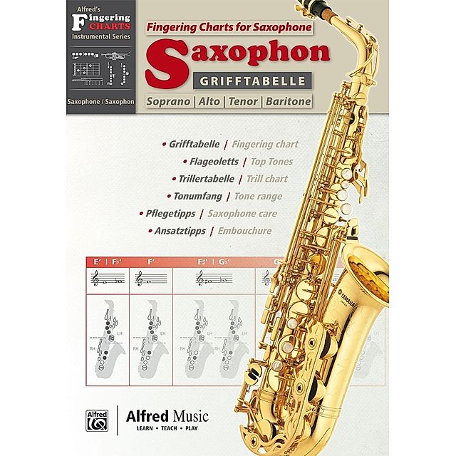 Alfred's Fingering Charts Instrumental Series Grifftabelle Saxophon  Fingering Charts Saxophone Buch versandkostenfrei bei Weltbild.de bestellen