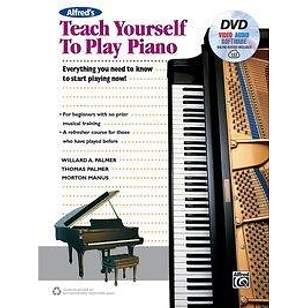 Alfred's Teach Yourself to Play Piano, m. 1 Buch, m. 1 Beilage, Morton Manus, Thomas Palmer, Willard A. Palmer