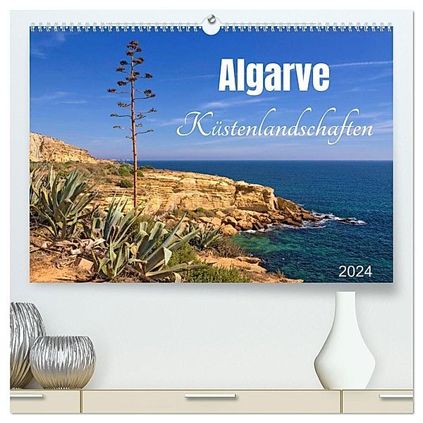 Algarve - Küstenlandschaften (hochwertiger Premium Wandkalender 2024 DIN A2 quer), Kunstdruck in Hochglanz, Klaus Kolfenbach