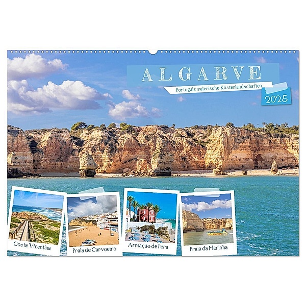 Algarve - Portugals malerische Küstenlandschaften (Wandkalender 2025 DIN A2 quer), CALVENDO Monatskalender, Calvendo, Dieter Meyer