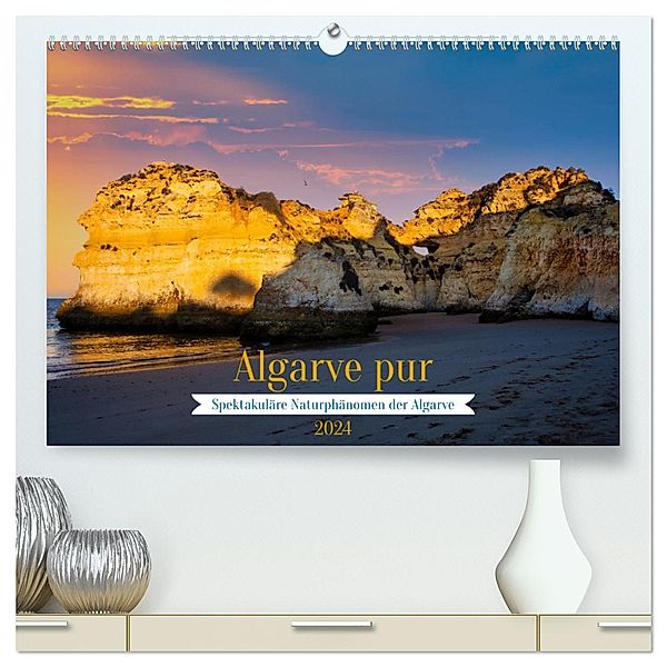 Algarve pur (hochwertiger Premium Wandkalender 2024 DIN A2 quer), Kunstdruck in Hochglanz, Paul Michalzik