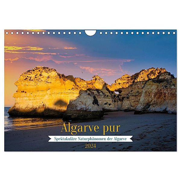 Algarve pur (Wandkalender 2024 DIN A4 quer), CALVENDO Monatskalender, Paul Michalzik