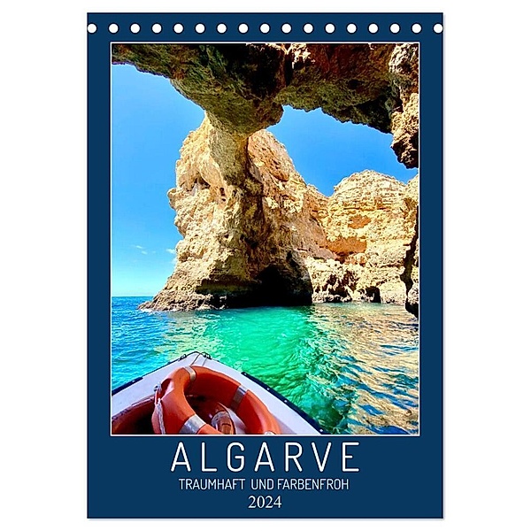 Algarve Traumhaft & farbenfroh (Tischkalender 2024 DIN A5 hoch), CALVENDO Monatskalender, Georgios Georgotas