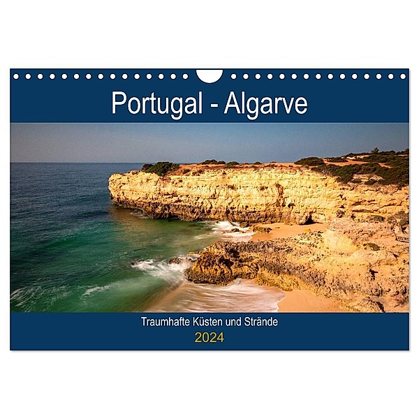 Algarve - Traumhafte Küsten und Strände (Wandkalender 2024 DIN A4 quer), CALVENDO Monatskalender, Juergen Schonnop