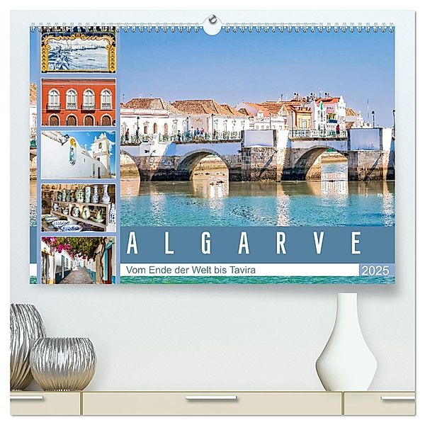 Algarve - Vom Ende der Welt bis Tavira (hochwertiger Premium Wandkalender 2025 DIN A2 quer), Kunstdruck in Hochglanz, Calvendo, Dieter Meyer
