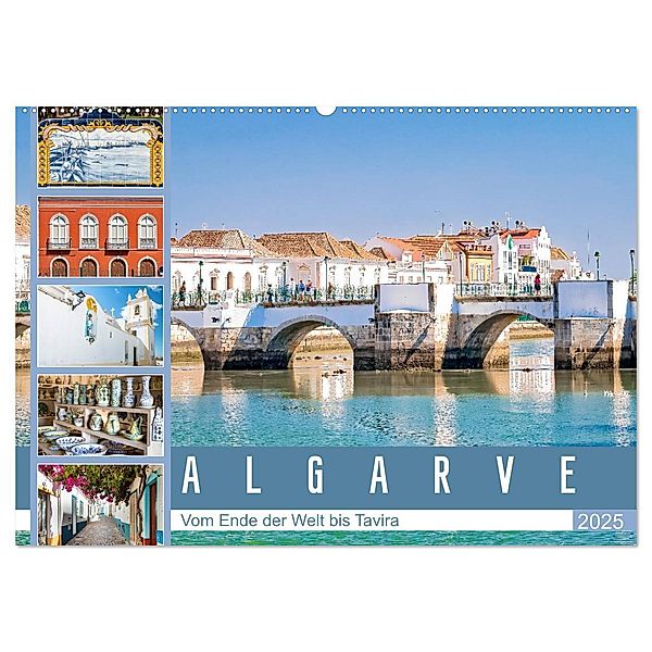 Algarve - Vom Ende der Welt bis Tavira (Wandkalender 2025 DIN A2 quer), CALVENDO Monatskalender, Calvendo, Dieter Meyer