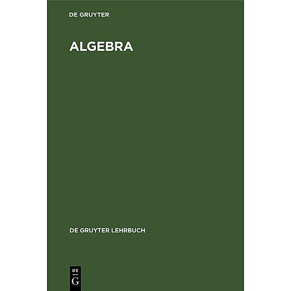 Algebra, Bernhard Hornfeck