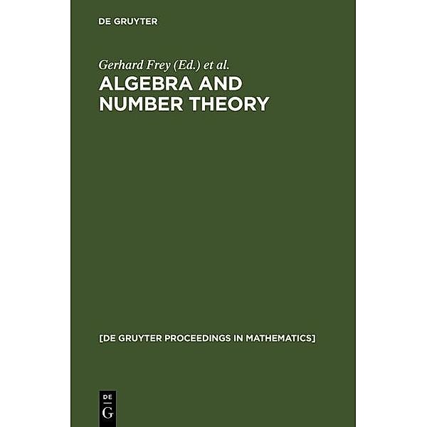 Algebra and Number Theory / De Gruyter Proceedings in Mathematics