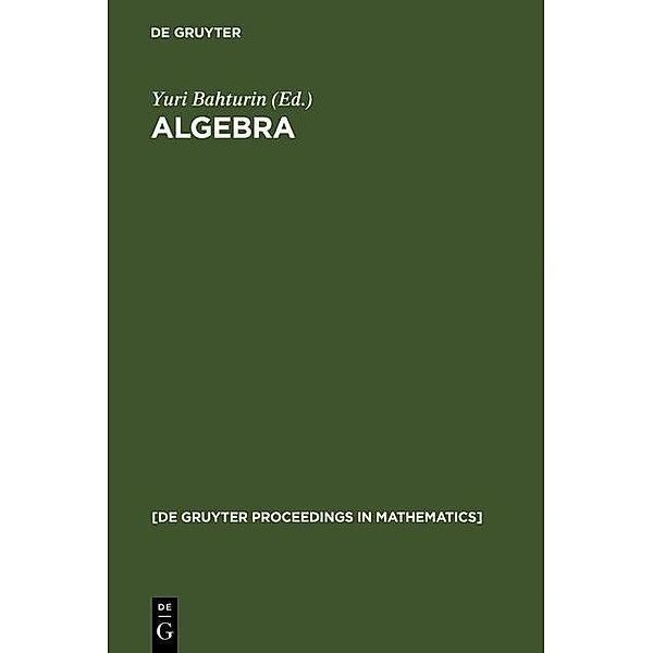 Algebra / De Gruyter Proceedings in Mathematics