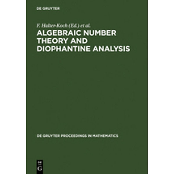 Algebraic Number Theory and Diophantine Analysis