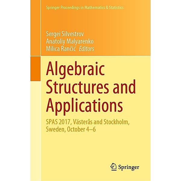 Algebraic Structures and Applications / Springer Proceedings in Mathematics & Statistics Bd.317