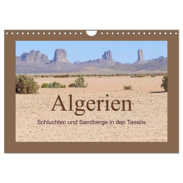 Algerien - Schluchten und Sandberge in den Tassilis (Wandkalender 2025 DIN A4 quer), CALVENDO Monatskalender, Calvendo, Knut Bormann