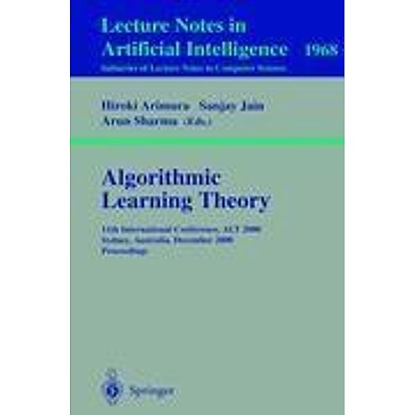 Algorithmic Learning Theory