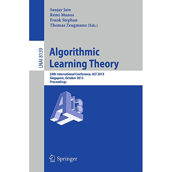 Algorithmic Learning Theory