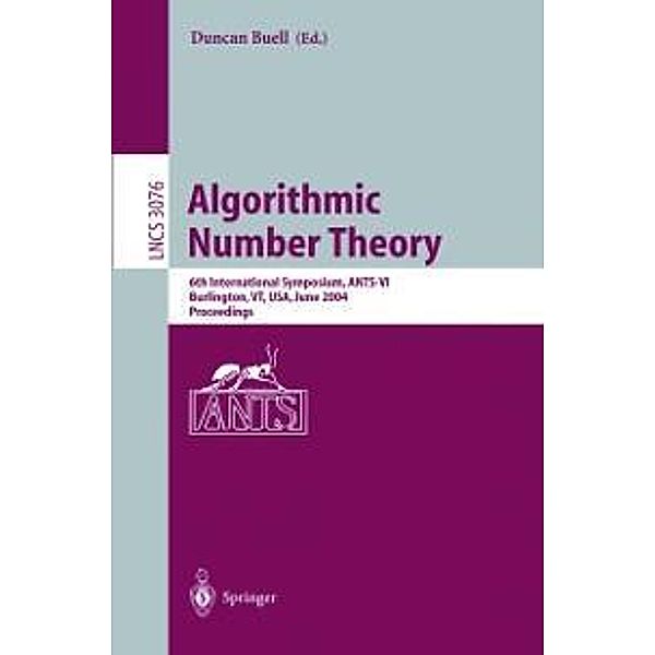 Algorithmic Number Theory / Lecture Notes in Computer Science Bd.3076