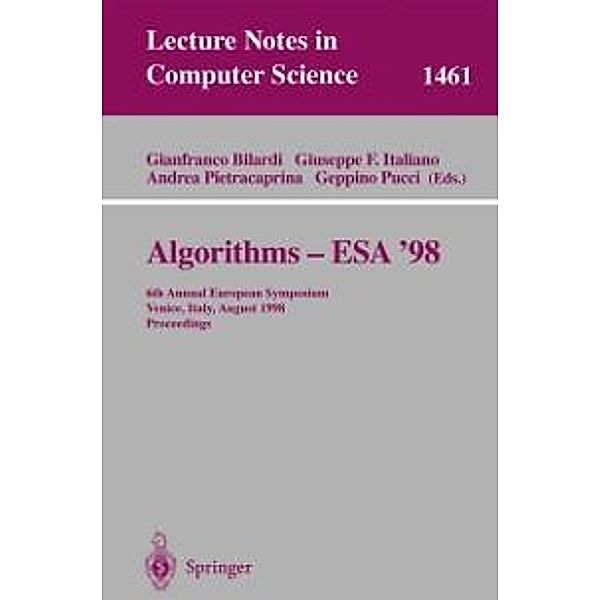 Algorithms - ESA '98 / Lecture Notes in Computer Science Bd.1461