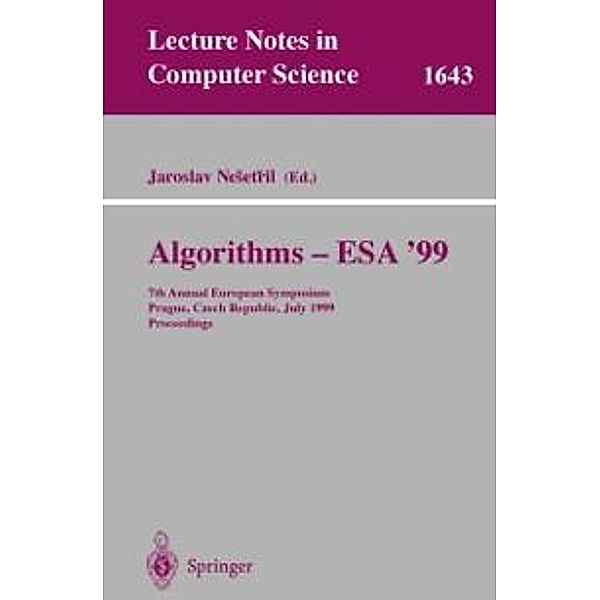 Algorithms - ESA'99 / Lecture Notes in Computer Science Bd.1643