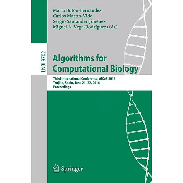 Algorithms for Computational Biology / Lecture Notes in Computer Science Bd.9702