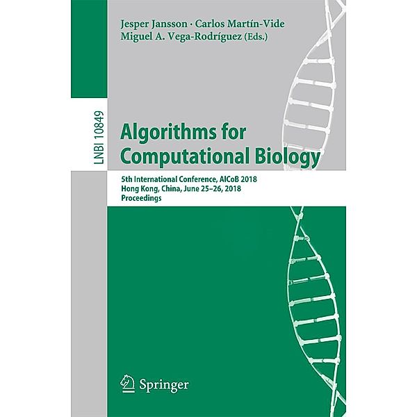 Algorithms for Computational Biology / Lecture Notes in Computer Science Bd.10849
