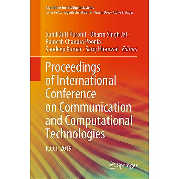 Algorithms for Intelligent Systems / Proceedings of International Conference on Communication and Computational Technologies