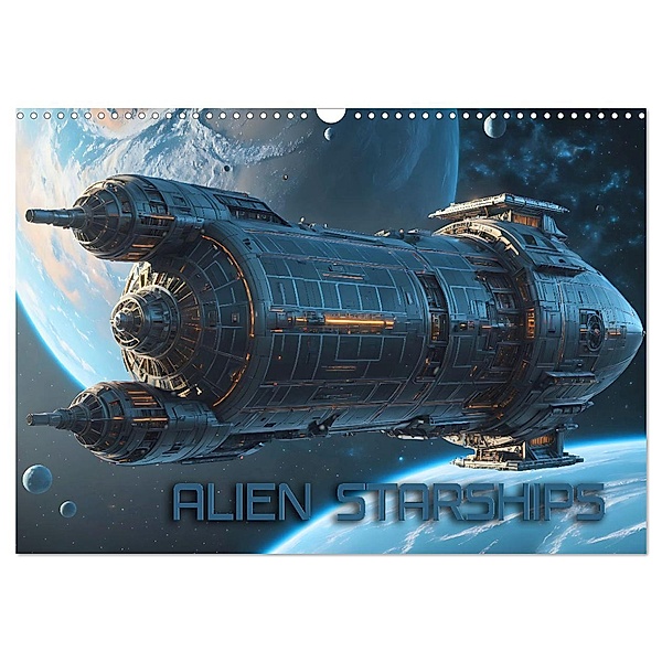 Alien Starships (Wandkalender 2024 DIN A3 quer), CALVENDO Monatskalender, Calvendo, Renate Utz