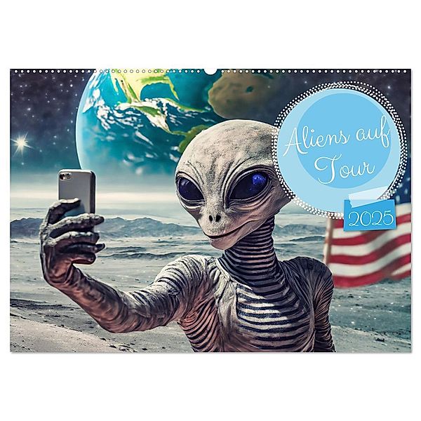 Aliens auf Tour (Wandkalender 2025 DIN A2 quer), CALVENDO Monatskalender, Calvendo, pixs:sell