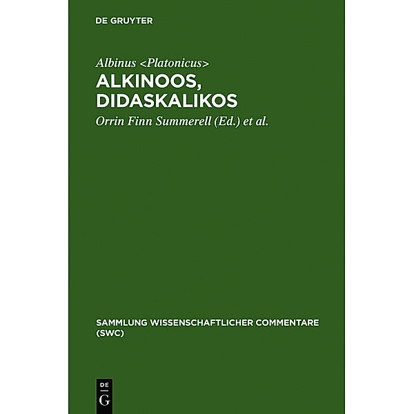Alkinoos, Didaskalikos, Albinus Platonicus