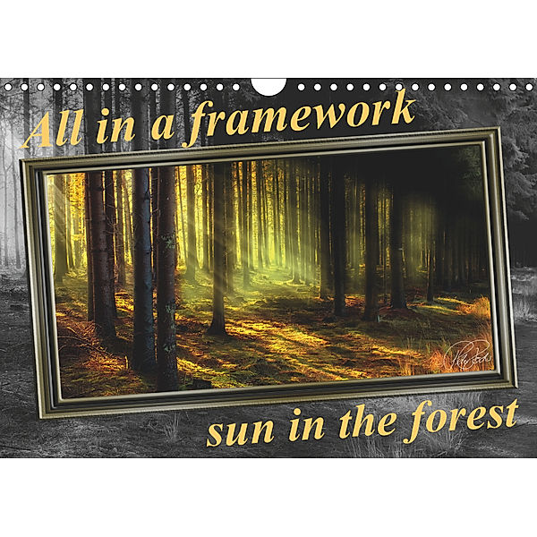 All in a framework - sun in the forest / UK-Version (Wall Calendar 2019 DIN A4 Landscape), Peter Roder