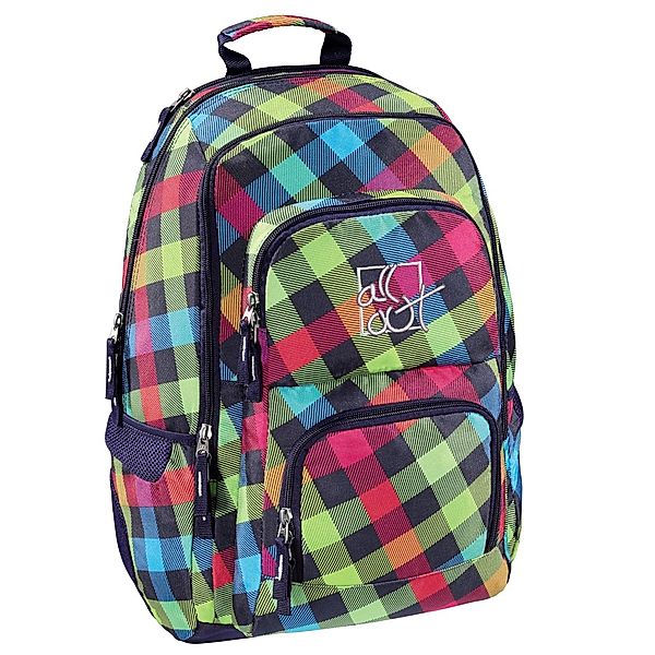 All Out All Out Rucksack Louth, Rainbow Check