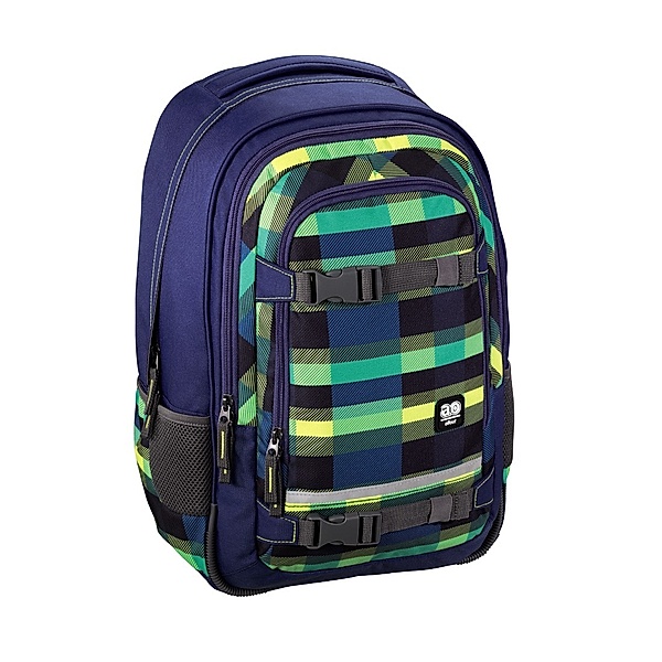 All Out All Out Rucksack Selby, Summer Check Green
