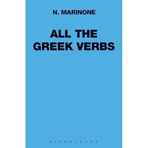 All the Greek Verbs, N. Marinone