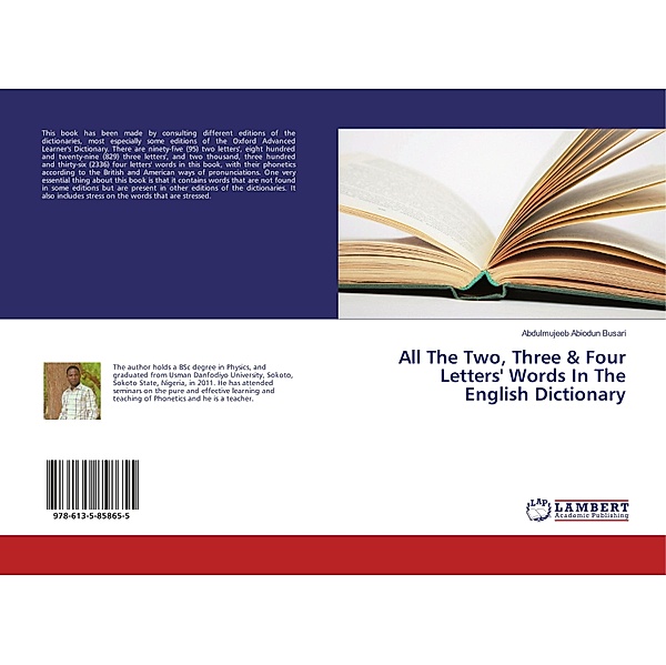 All The Two, Three & Four Letters' Words In The English Dictionary, Abdulmujeeb Abiodun Busari