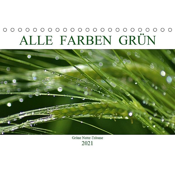 Alle Farben Grün (Tischkalender 2021 DIN A5 quer), Fotokullt, Isabell Kull