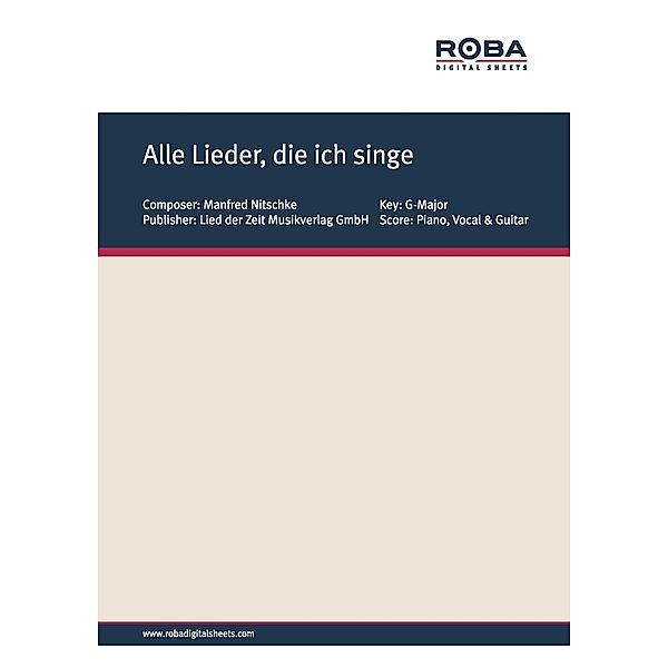 Alle Lieder, die ich singe, Wolfgang Brandenstein