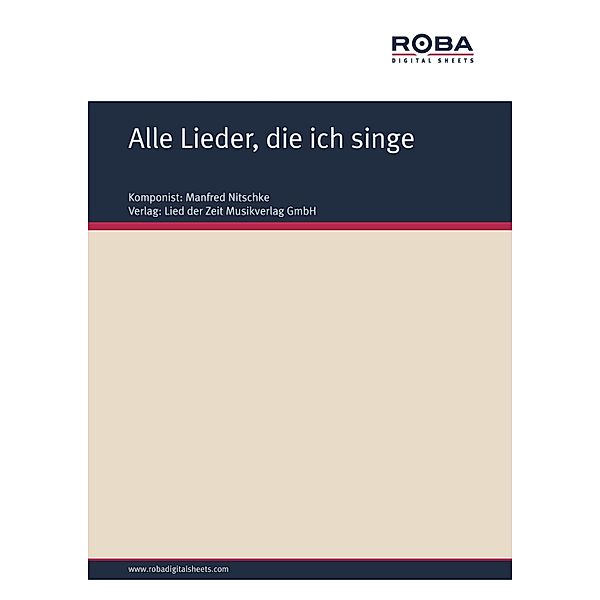 Alle Lieder, die ich singe, Wolfgang Brandenstein