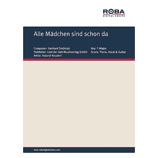 Alle Mädchen sind schon da, Dieter Schneider