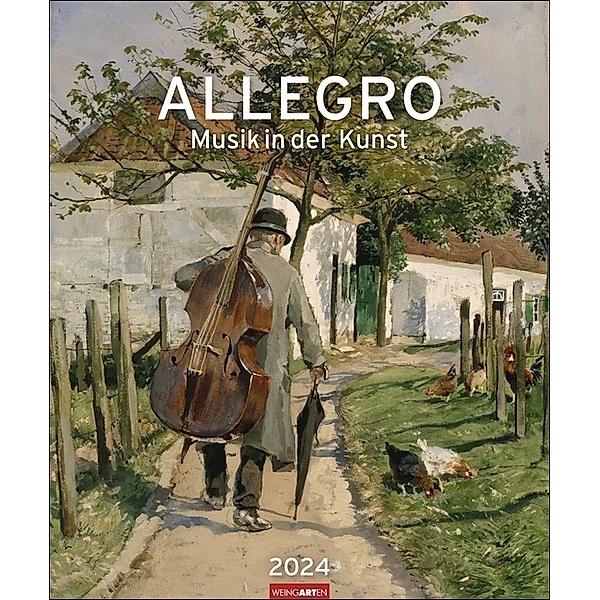 Allegro - Musik in der Kunst Kalender 2024. Monats-Kalender mit klangvollen Gemälden, die Malerei und Musik verbinden. Großartiger Wand-Kalender für Kunst- und Musik-Liebhaber! 46x55cm
