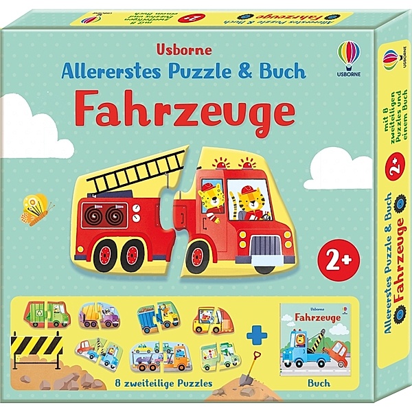 Usborne Verlag Allererstes Puzzle & Buch: Fahrzeuge, Abigail Wheatley