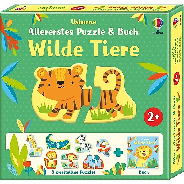 Usborne Verlag Allererstes Puzzle & Buch: Wilde Tiere, Matthew Oldham