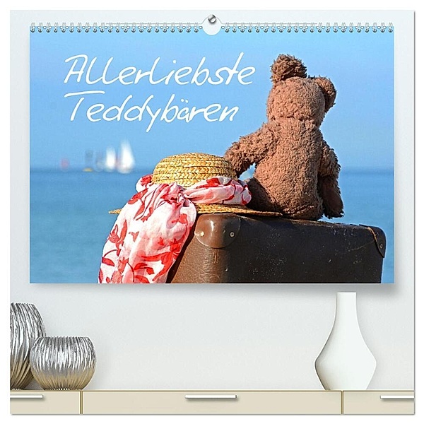 Allerliebste Teddybären (hochwertiger Premium Wandkalender 2024 DIN A2 quer), Kunstdruck in Hochglanz, Sarnade