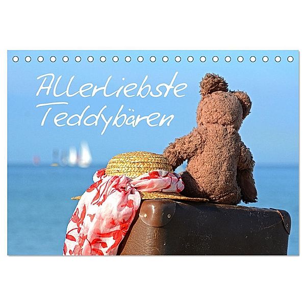 Allerliebste Teddybären (Tischkalender 2024 DIN A5 quer), CALVENDO Monatskalender, Sarnade