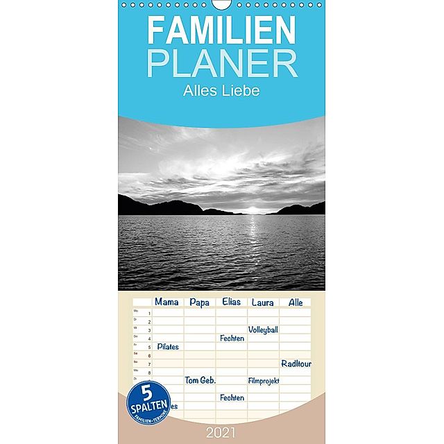 Alles Liebe Fur 2021 Familienplaner Hoch Wandkalender 2021 21 Cm X 45 Cm Hoch Kalender Bestellen