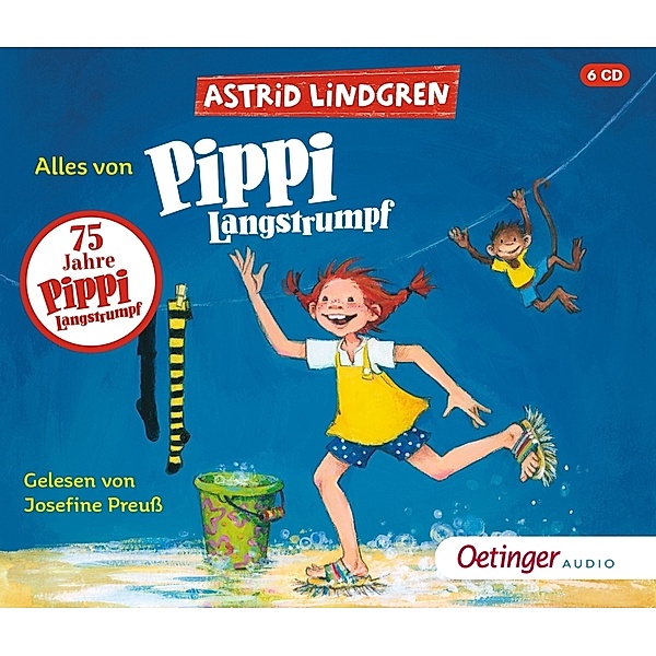 Alles von Pippi Langstrumpf,6 Audio-CD, Astrid Lindgren