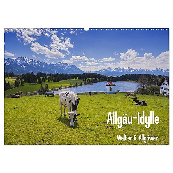 Allgäu-Idylle (Wandkalender 2024 DIN A2 quer), CALVENDO Monatskalender, Walter G. Allgöwer