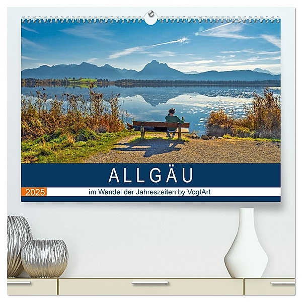 ALLGÄU, im Wandel der Jahreszeiten. (hochwertiger Premium Wandkalender 2025 DIN A2 quer), Kunstdruck in Hochglanz, Calvendo, VogtArt