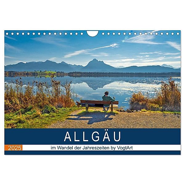 ALLGÄU, im Wandel der Jahreszeiten. (Wandkalender 2025 DIN A4 quer), CALVENDO Monatskalender, Calvendo, VogtArt