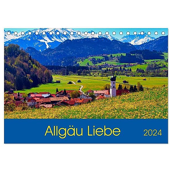 Allgäu Liebe (Tischkalender 2024 DIN A5 quer), CALVENDO Monatskalender, Astrid Schmid