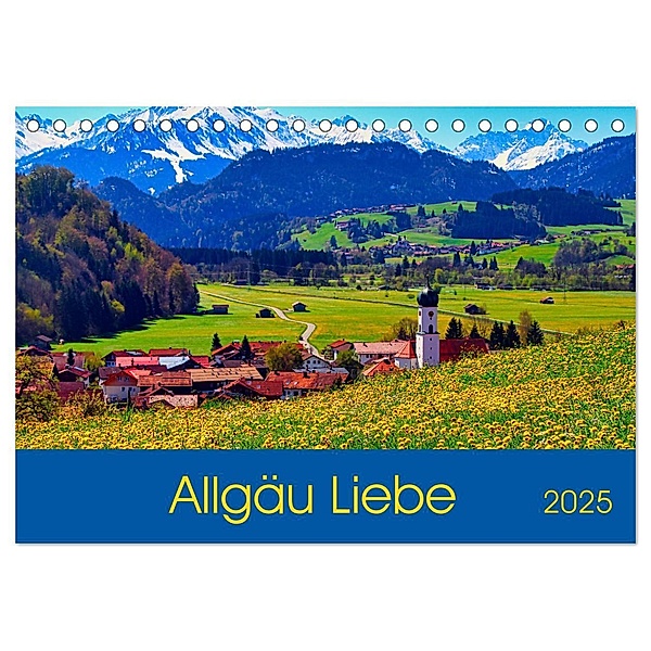 Allgäu Liebe (Tischkalender 2025 DIN A5 quer), CALVENDO Monatskalender, Calvendo, Astrid Schmid